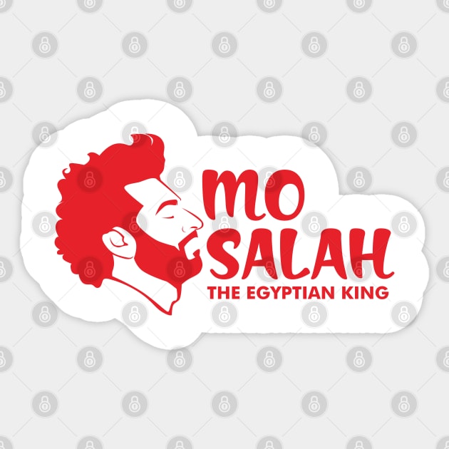 Mo Salah The Egyptian King Sticker by Lotemalole